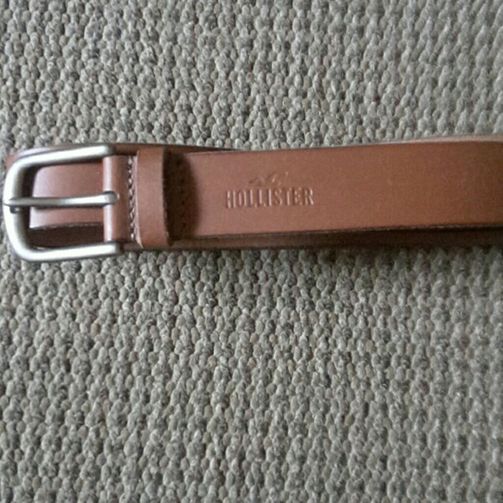 Hollister leather embossed belt